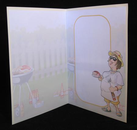 Beer and Barbeque Lady Insert by Suzi Cooper