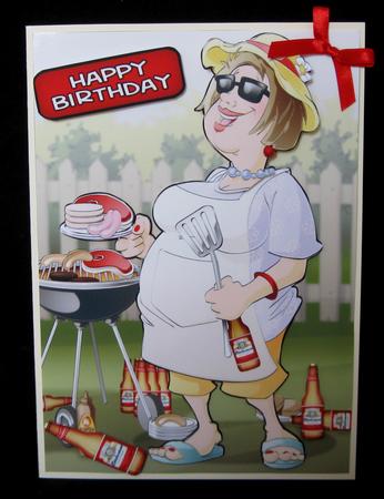 Beer and Barbeque Lady by Suzi Cooper