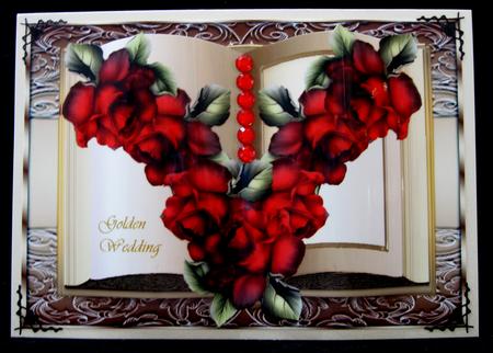 Book Golden Wedding & Red Roses by Suzi Cooper