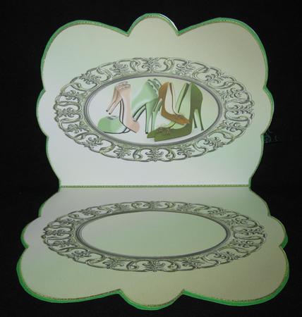 Shoe Collection - Scalloped Oval Ironwork Insert by Suzi Cooper