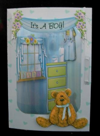 3D Corner Card Kit - It's a Boy! by Suzi Cooper