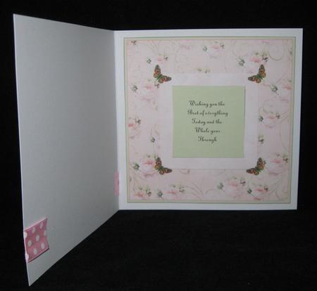 Shabby Chic Floral with a Butterfly Insert by Suzi Cooper