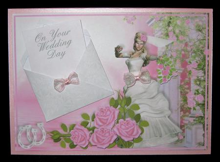An Envelope on Top! Card Front Mini-kit - the Bride by Suzi Cooper