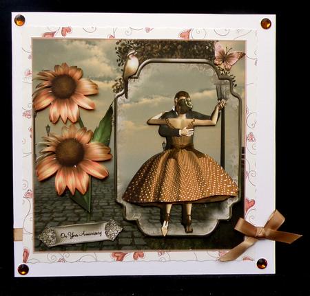 Shall We Dance Card Front Kit by Suzi Cooper