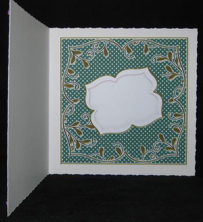 Peacock Dotty Fancy 7in x 7in Square Insert Panel Sheet by Suzi Cooper