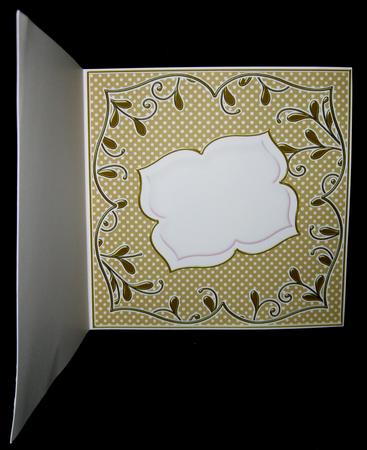 Gold Dotty Fancy 7in x 7in Square Insert Panel Sheet by Suzi Cooper