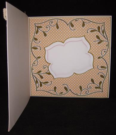 Borange Dotty Fancy 7in x 7in Square Insert Panel Sheet by Suzi Cooper
