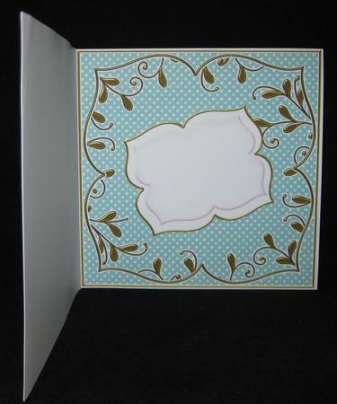 Dteal Dotty Fancy 7in x 7in Square Insert Panel Sheet by Suzi Cooper