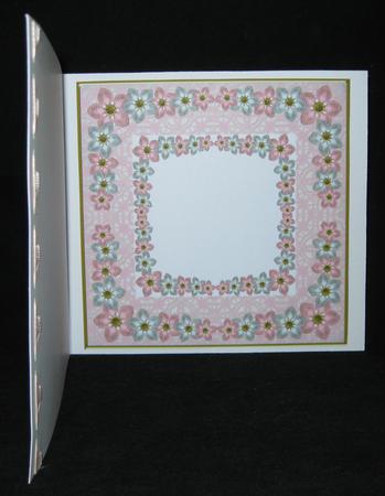 Pink Silver Fmk Centre 7in x 7in Square Insert Panel Sheet by Suzi Cooper
