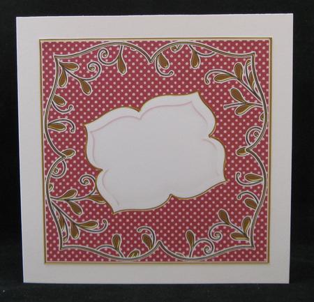 Hot Pink Dotty Fancy 7in x 7in Square Insert Panel Sheet by Suzi Cooper