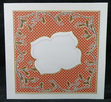 Sunrise Dotty Fancy 7in x 7in Square Insert Panel Sheet by Suzi Cooper