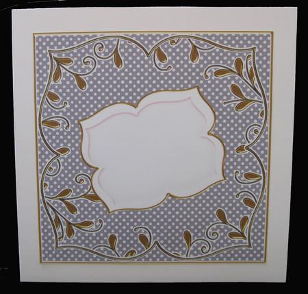 Black Dotty Fancy 7in x 7in Square Insert Panel Sheet by Suzi Cooper