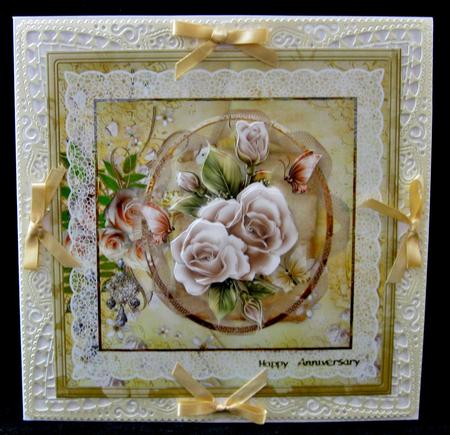 Mothering Sunday Rose 8x8 Card Mini Kit by Suzi Cooper
