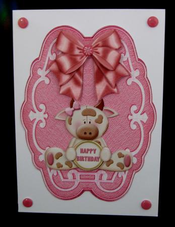 Birthday Cow Topper by Suzi Cooper