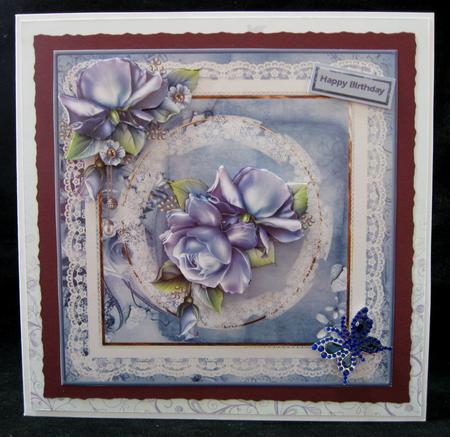 Blue Rose 8x8 Card Mini Kit by Suzi Cooper