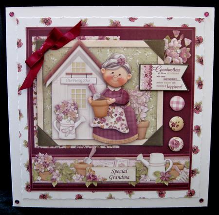 Gran's Potting Shed 8x8 Mini Kit & Decoupage by Suzi Cooper