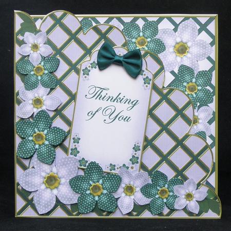 Peacockl Fmk Thinkin Ofu 7in Scallop Corner Decoupage Topper by Suzi Cooper