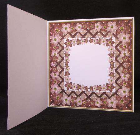 Pink Fmk Centre 7in x 7in Square Insert Panel Sheet by Suzi Cooper