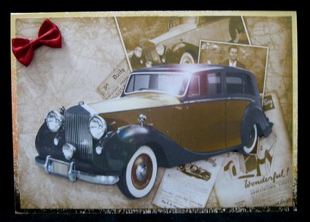 Vintage Art Deco Car (gold) by Suzi Cooper