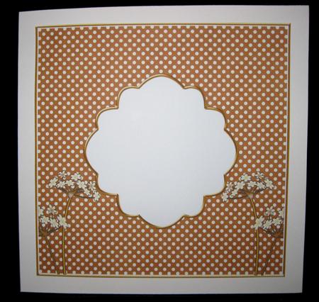 Vtea Dotty Time Flower 7in x 7in Square Insert Panel by Suzi Cooper