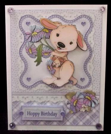 Hoppy Birthday Mum Lavender by Suzi Cooper