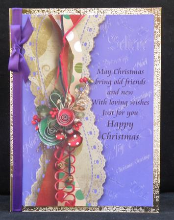 2 Christmas Card Toppers with Verses by Suzi Cooper