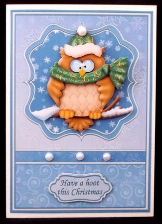 Have a Hoot This Christmas Owl Topper & Decoupage by Suzi Cooper