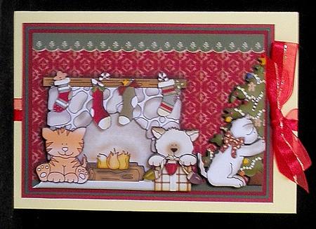 Have a Purrfect Christmas Topper and Decoupage by Suzi Cooper