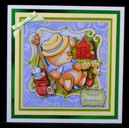 Hard Life in the Garden Topper & Decoupage by Suzi Cooper