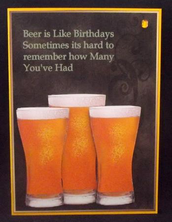 Beer is Like Birthdays by Suzi Cooper