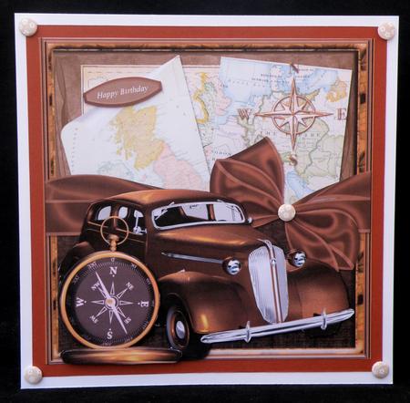 Vintage Car Card Front by Suzi Cooper
