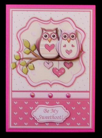Be My Sweethoot Topper & Decoupage Insert Available by Suzi Cooper