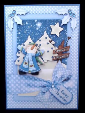 Mr Frosty's Snowtime Card Front with Step by Sep by Suzi Cooper