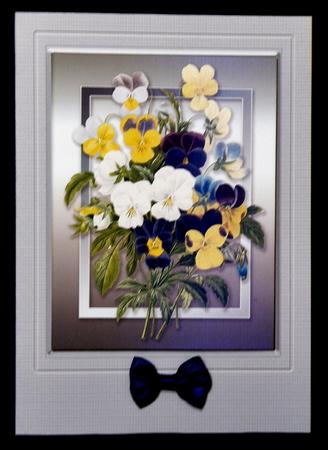 Pansies Quick Card by Suzi Cooper