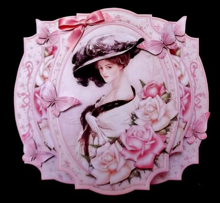 Lady Rose Double Pop Out Card Kit by Suzi Cooper