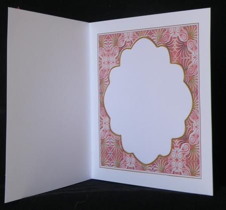 Pink Metal Fleur 7in x 7in Square Insert Panel by Suzi Cooper