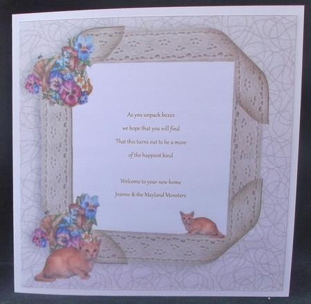 New Home Cats Insert by Suzi Cooper