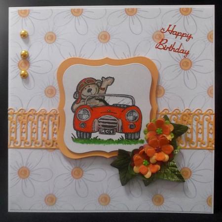 White Flower Backing Sheet by Suzi Cooper
