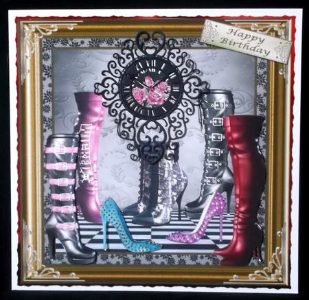 Fashion Footwear Decoupage Topper by Suzi Cooper