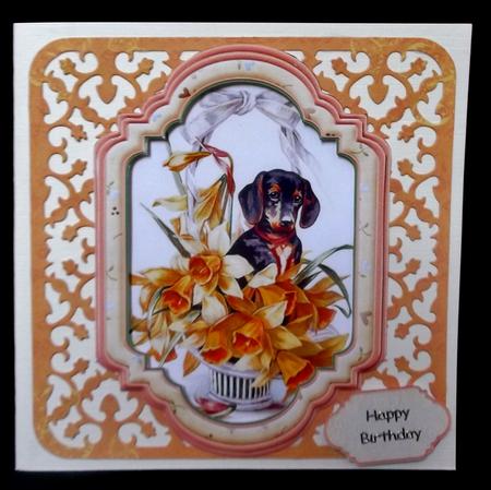 Easter Daffodil Baskets Card Toppers & Inserts with Verses by Suzi Cooper