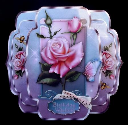 La Rosa Quick & Easy Pop-out Card Mini-kit by Suzi Cooper