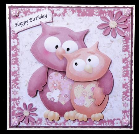 Cute Owl Couple 8x8 Mini Kit by Suzi Cooper