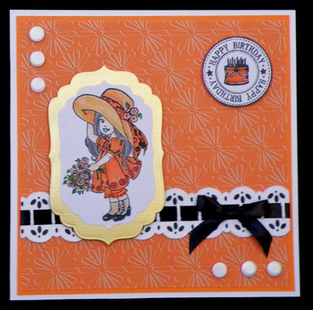 'daisy Embossed' Backing Paper - Tooti Frooti by Suzi Cooper