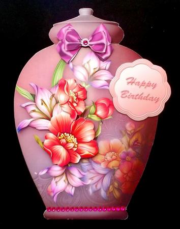 Pretty Pots Card Mini Kit - Summer Flowers by Suzi Cooper