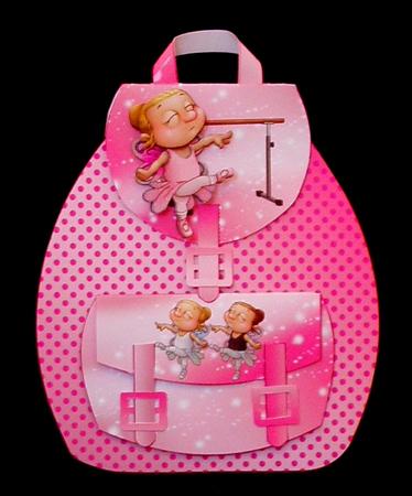 Little Ballet Dancer Backpack Card Kit by Suzi Cooper
