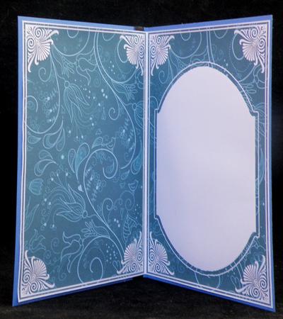 Peacock Little Birdy Fashion Base 7x5in Folded Insert by Suzi Cooper