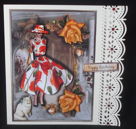 Sweet March Female Card by Suzi Cooper