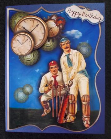 Cricket Time Male Card by Suzi Cooper