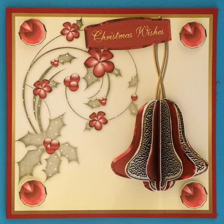 3D Christmas Bell and Card Front by Suzi Cooper
