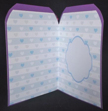 Blue Hearts Portrait Insert by Suzi Cooper